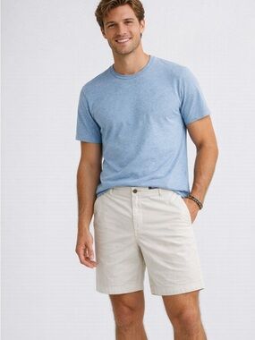 Vineyard Vines Men’s Khaki Chino Shorts Size 40 Classic Fit Stretch Cotton